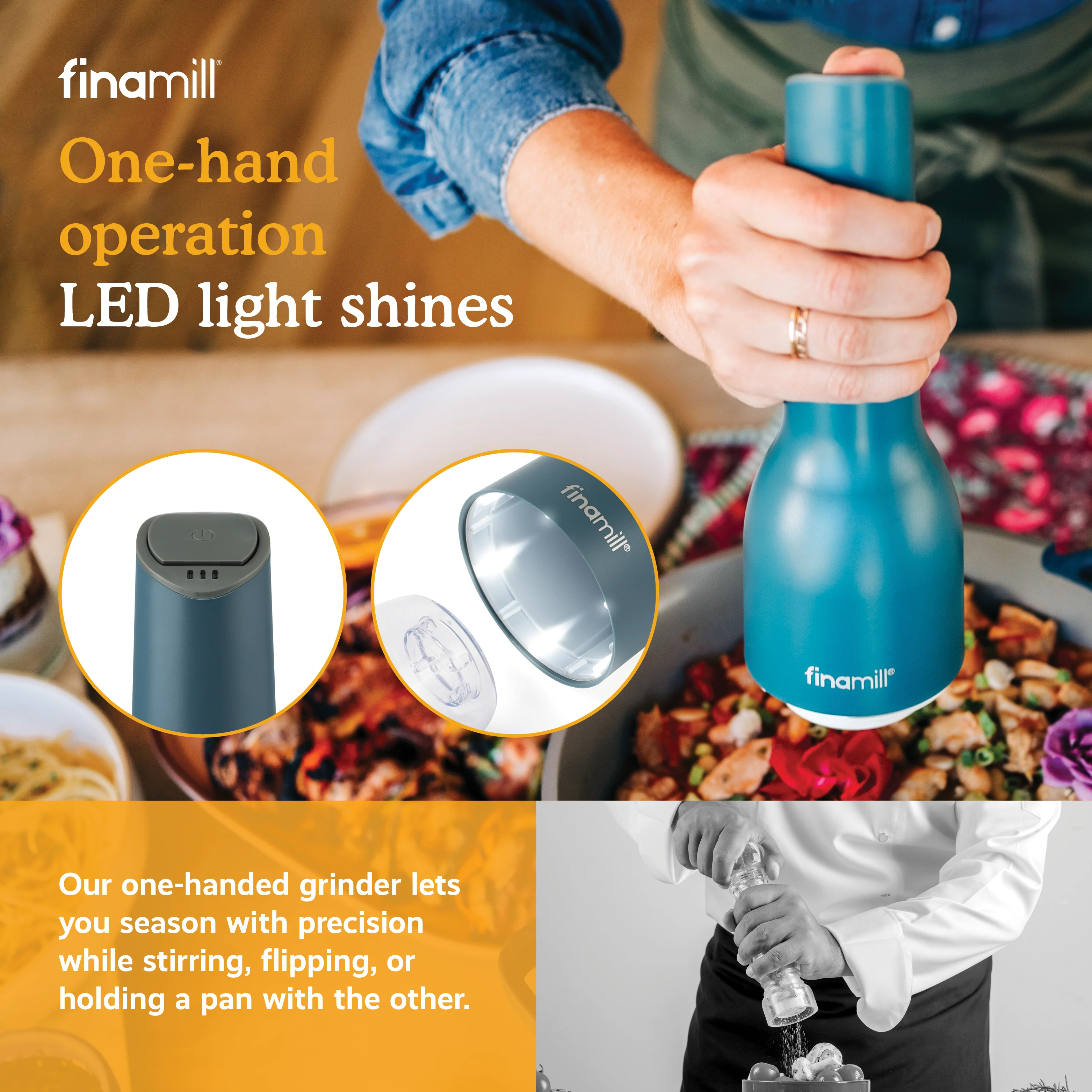 FinaMill Rechargeable Mill - Pepper & Spice Grinder in One - Image 15