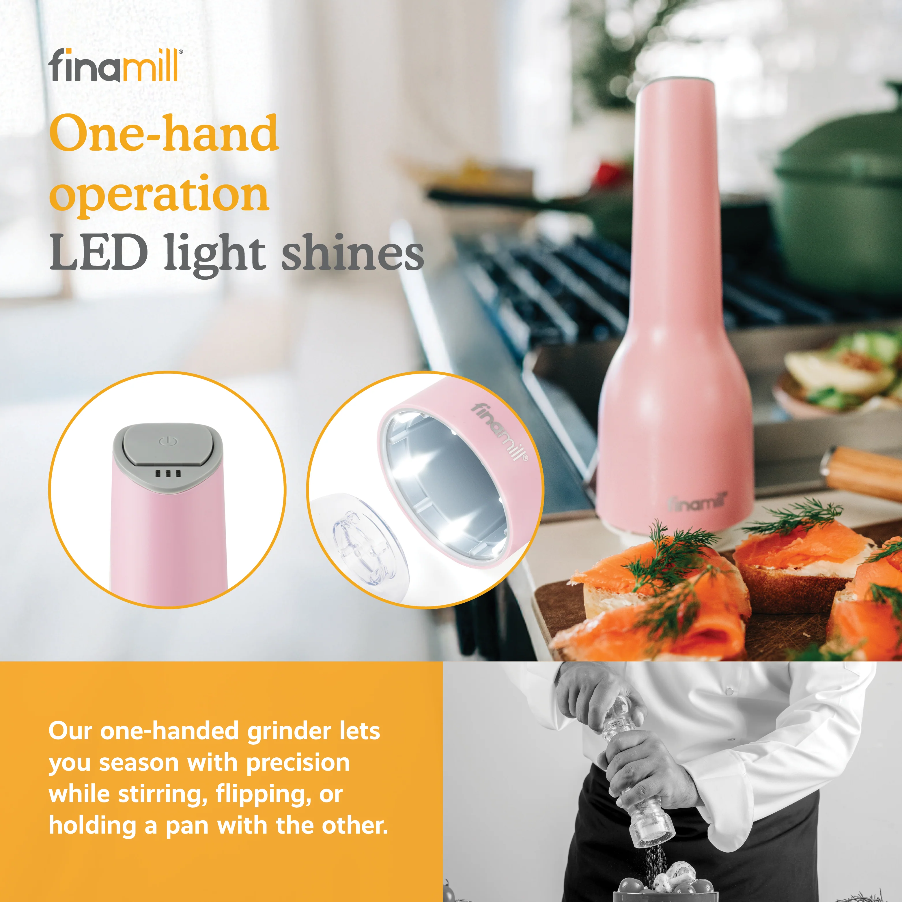 FinaMill Rechargeable Mill - Pepper & Spice Grinder in One - Image 18