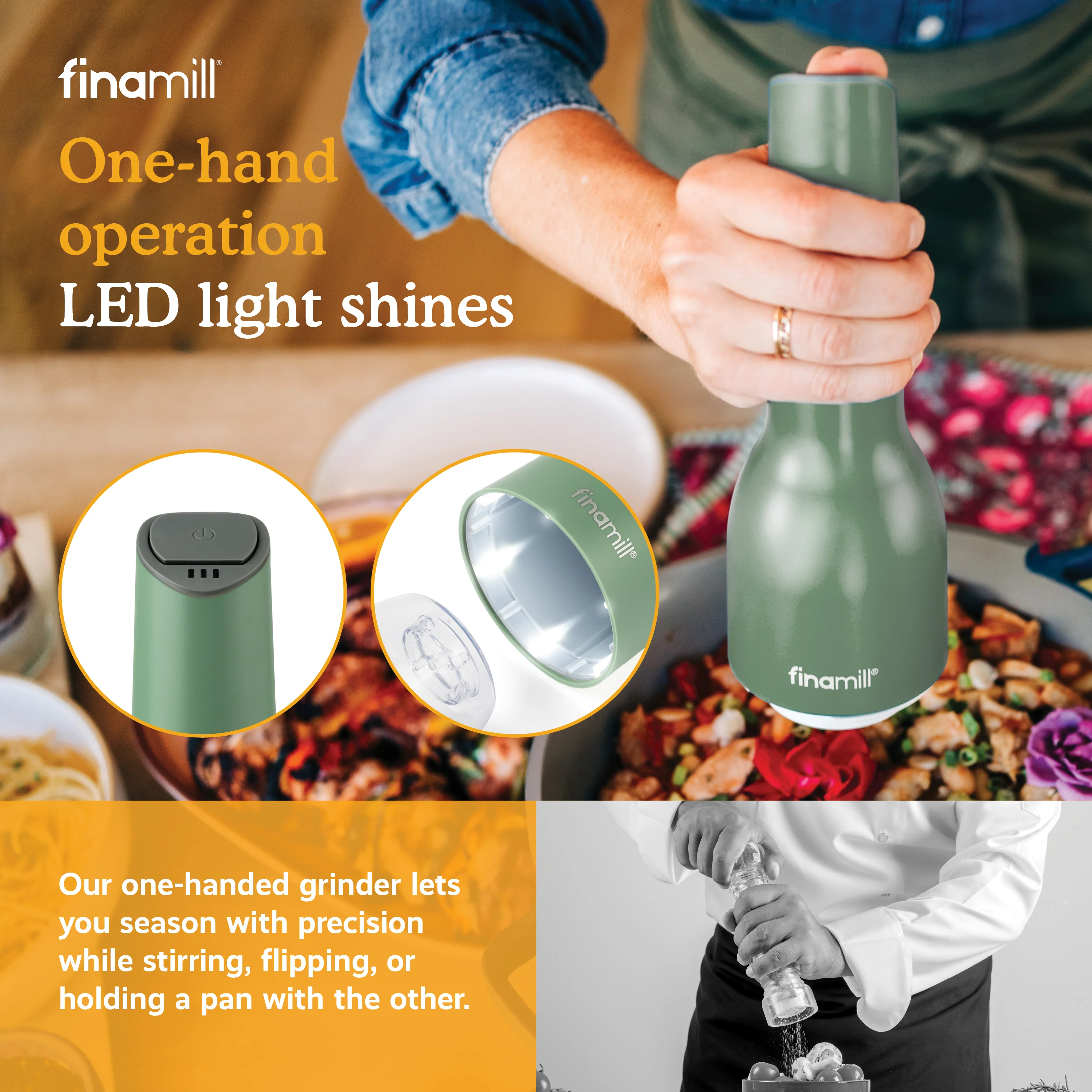 FinaMill Rechargeable Mill - Pepper & Spice Grinder in One - Image 21