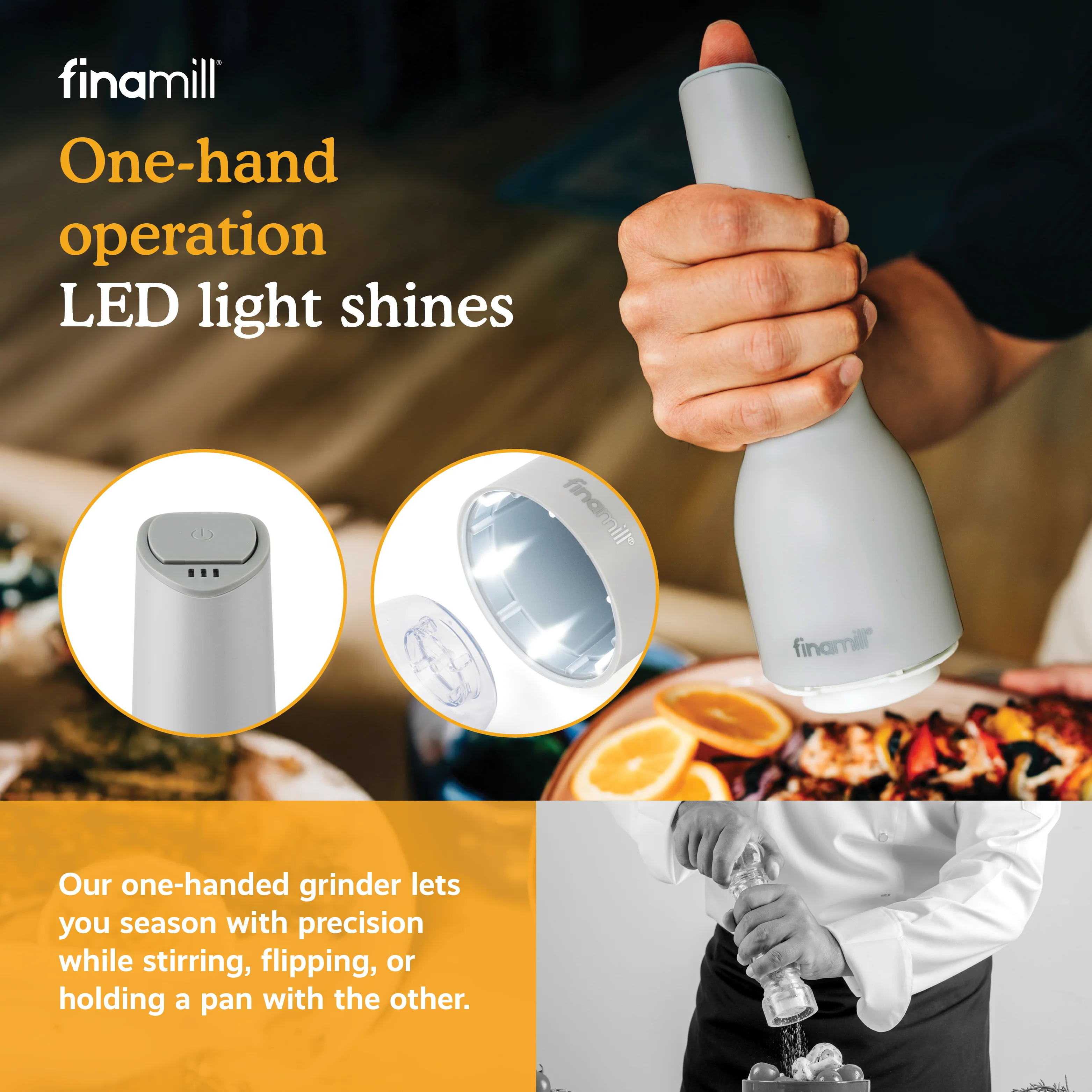 FinaMill Rechargeable Mill - Pepper & Spice Grinder in One - Image 27