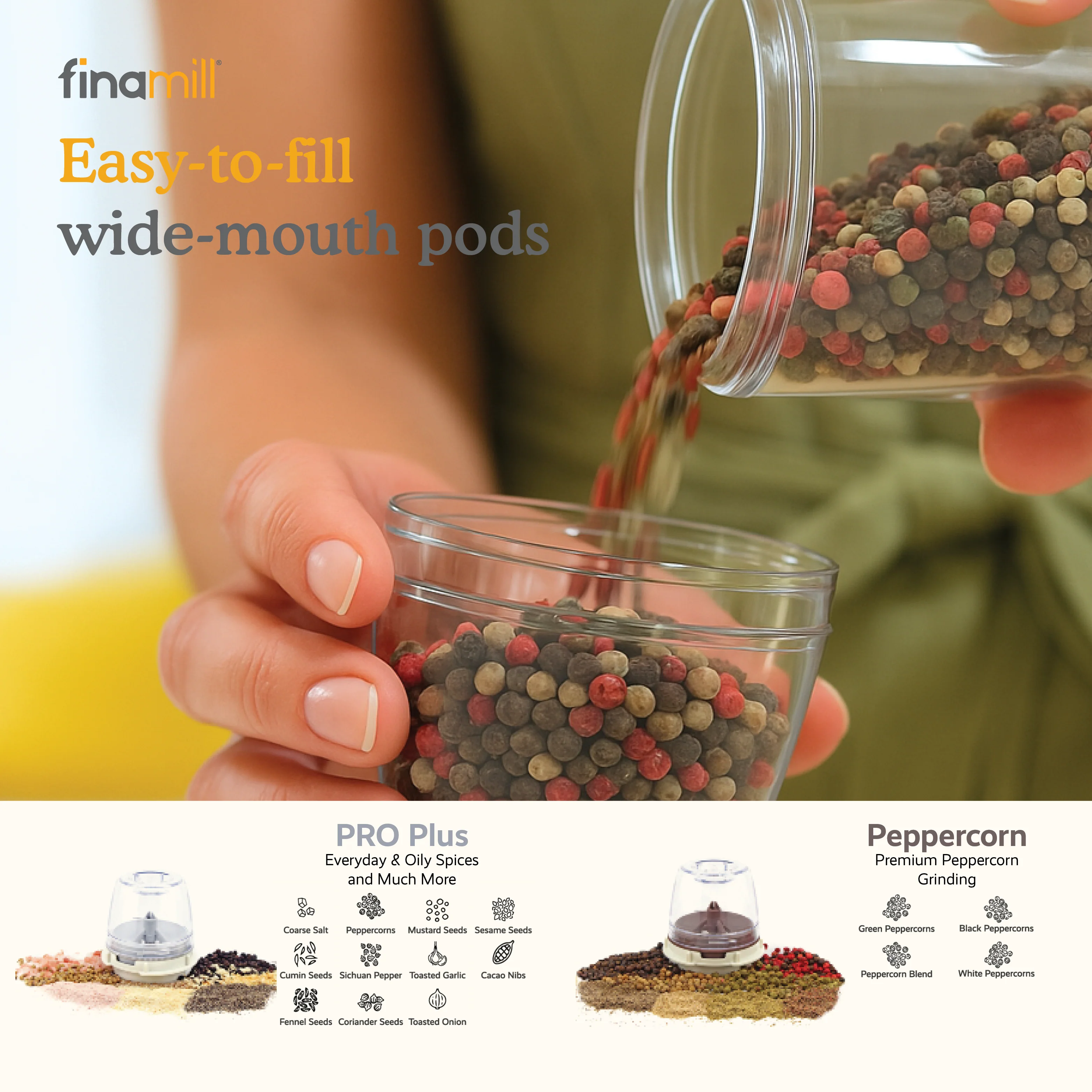 FinaMill Rechargeable Mill - Pepper & Spice Grinder in One - Image 5